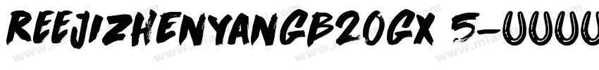 REEJIZhenyanGB20GX 5字体转换